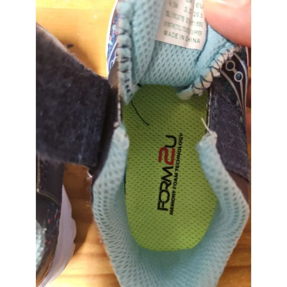 Saucony Baby Liteform Sneaker, Form‎ 2U Size 4.5w blue multicolor